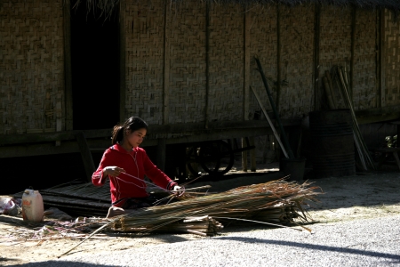 Lao People in action Life Style,simple,nice, and easilyà¹のeditorial素材
