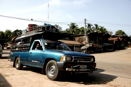Lao Tour by bus,car,on The old Road, or Backpack is challenge Tour.のeditorial素材