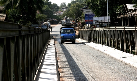 Lao Tour by bus,car,on The old Road, or Backpack is challenge Tour.のeditorial素材
