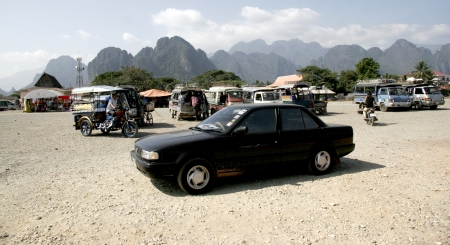 Lao Tour by bus,car,on The old Road, or Backpack is challenge Tour.のeditorial素材