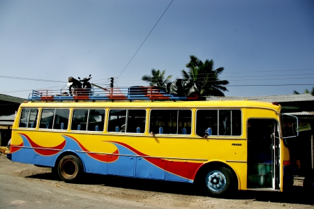 Lao Tour by bus,car,on The old Road, or Backpack is challenge Tour.のeditorial素材