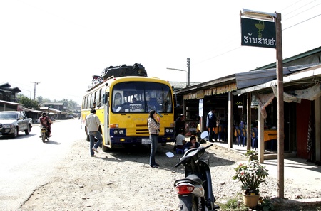Lao Tour by bus,car,on The old Road, or Backpack is challenge Tour.のeditorial素材