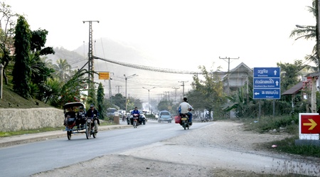 Lao Tour by bus,car,on The old Road, or Backpack is challenge Tour.のeditorial素材