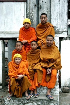 The Lao Monk and Lao Temple in Lao Life Style.のeditorial素材