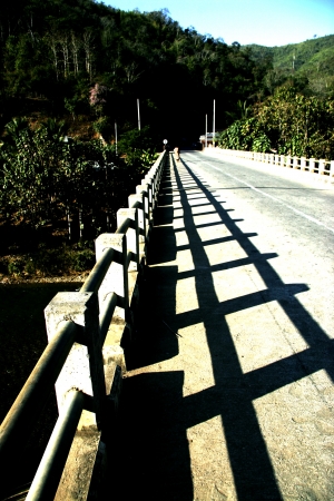 The Lao Lanscape is Nature with More Mountain, River and The Old Vallage and The Old Town.の写真素材
