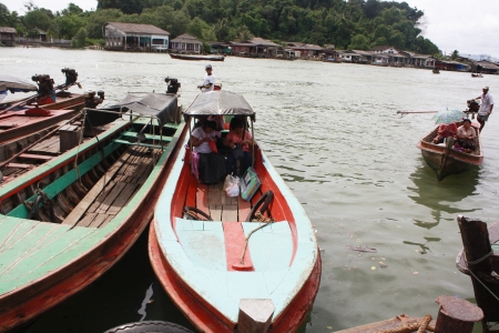 Victoria Point Harbour For transport and tourist to Ranong Province Thailand.のeditorial素材