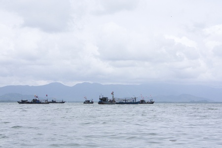 Victoria Point Harbour For transport and tourist to Ranong Province Thailand.の写真素材