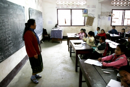Laos Student in Laos School non uniform Laos is Country in AEC のeditorial素材
