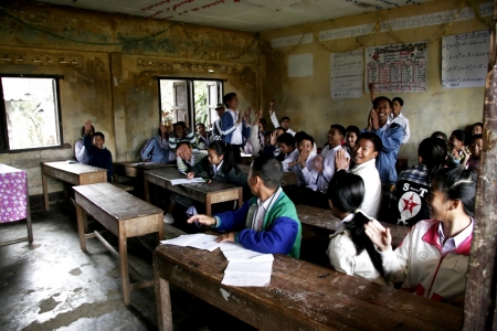 Laos Student in Laos School non uniform Laos is Country in AEC のeditorial素材
