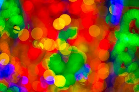 Circle colorful bokeh, spot lighting effect for make background.の写真素材
