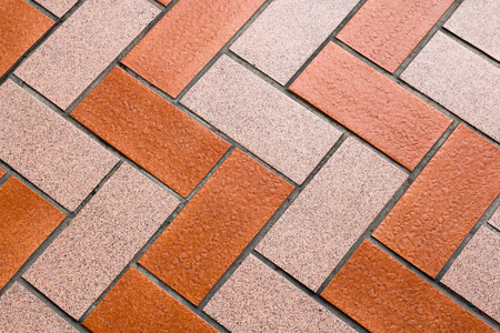 Tile block pattern for footpath tiling or house quarry tile.のeditorial素材