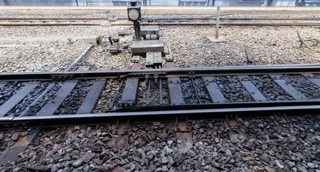 The old diesel and old railways system still use in Thailand.のeditorial素材