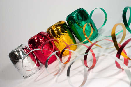 Four color serpantine rollsの写真素材