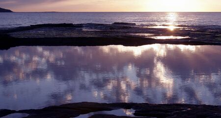 Pacific Sunrise, Rock Pool Reflection, Sydney, Australia
