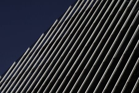 Modern Building - Pyramid With Glass And Steel Facade, Palm Cove, Sydney Royal Botanic Gardensの写真素材