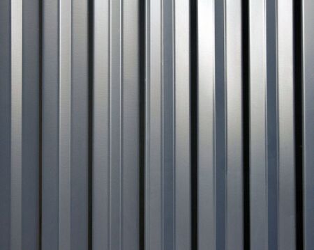 Shiny Metal Surface, Vertical Lines With Reflections, Abstract Backgroundの写真素材
