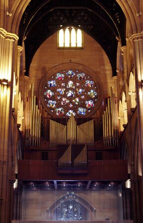 Interior Of St. Mary's Cathedral In Sydney, Australiaのeditorial素材