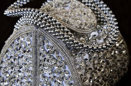 Luxury Handbag With, Focus on Pearl Handleの写真素材