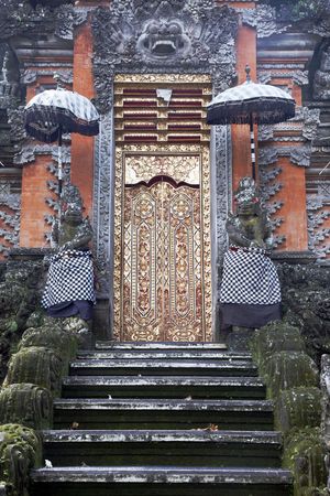 Golden Door - Old Bali Temple Entrance, Indonesiaの写真素材