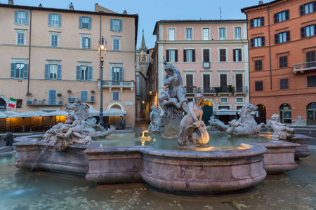 Piazza Navona, Rome. Italyのeditorial素材