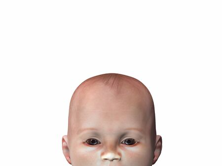 baby 3d illustrationの写真素材