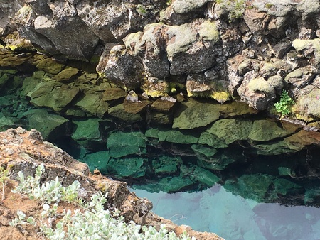 Silfra Icelandの写真素材