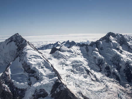 Glacial mountains of southern New Zealandの写真素材