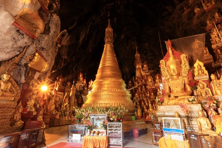 pagoda in caveのeditorial素材