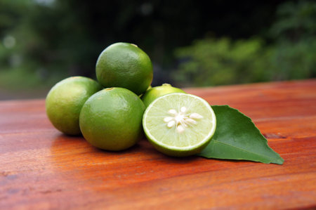 Fresh lemons sliceの写真素材