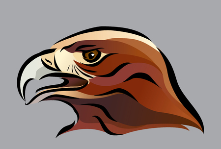 Illustration of eagle headのイラスト素材