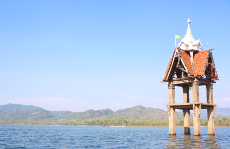 Sangklaburi Thailand, KanchanaburI Thailandの写真素材