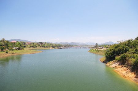 Sangklaburi Thailand, Kanchanaburi Thailandの写真素材