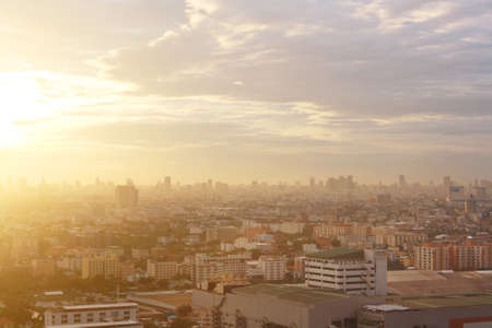 Bangkok sunset, Bangkok city, Bangkok Thailand, Sunsetの写真素材
