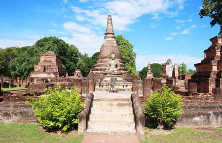 Sukhothai Historical Park, Sukhothai Thailandの写真素材