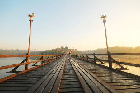 Sangklaburi Thailand, Kanchanaburi Thailandの写真素材