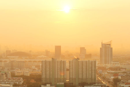 Bangkok sunset, Bangkok city, Bangkok Thailand, Sunset
