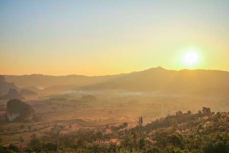 Doi Phu Lang Ka Phayao Thailandの写真素材