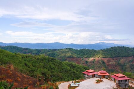 Doi Mae Salong, Chiang Rai Thailandの写真素材