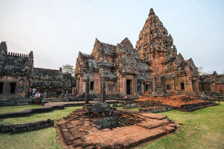 Phanom Rung Stone Castle, Ancient constructionの写真素材