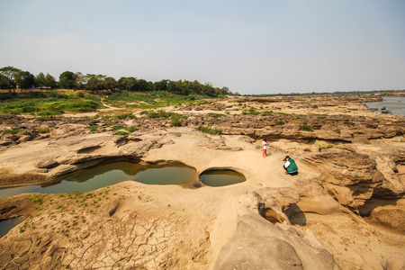 Sam Phan Boke, Ubon Ratchathani Thailandのeditorial素材