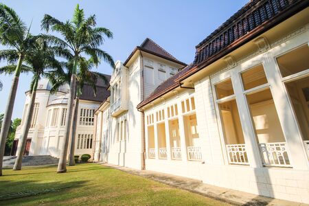 Phra Ram Ratchaniwet Palace, Ban Puen Palace, Phetchaburi Thailandのeditorial素材