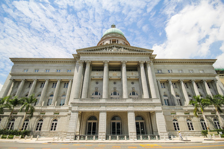 Old Supreme Court Building, Singapore Dec 2014, Singapore building business cityのeditorial素材