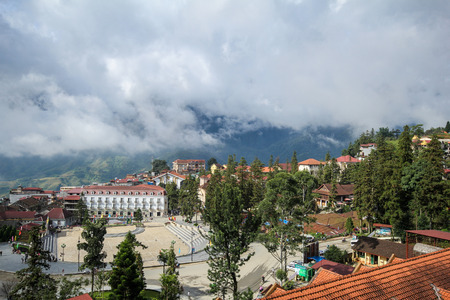 City of Sapa, Sapa District, Lao Cai Province, Northwest Vietnamのeditorial素材