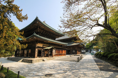 Kenchoji temple, The famous temple in the city of Kamakura, Japanのeditorial素材