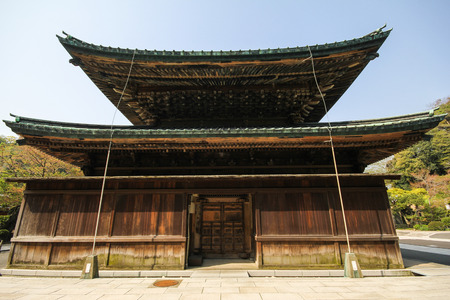 Kenchoji temple, The famous temple in the city of Kamakura, Japanのeditorial素材