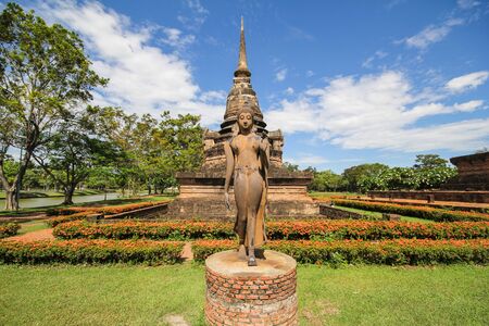 Sukhothai Historical Park, Sukhothai Thailandの写真素材