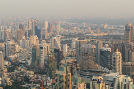 Bangkok sunset, Bangkok city, Bangkok Thailand, Sunsetのeditorial素材