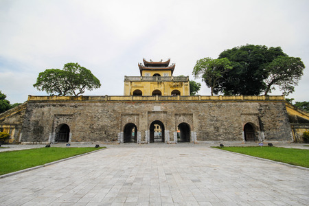 Imperial Citadel of Thang Long in Hanoi, Vietnamのeditorial素材