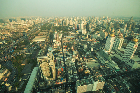 Bangkok sunset, Bangkok city, Bangkok Thailand, Sunsetのeditorial素材