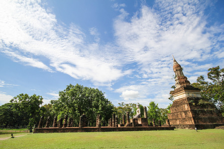 Sukhothai Historical Park, Sukhothai Thailandの写真素材